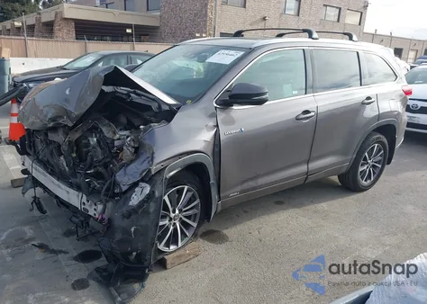 2018 Toyota Highlander Hybrid Xle from USA, damaged, VIN 5TDJGRFH3JS042615